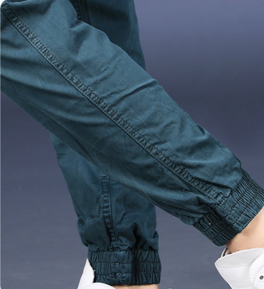 Men Pure Cotton Casual Cargo Pants