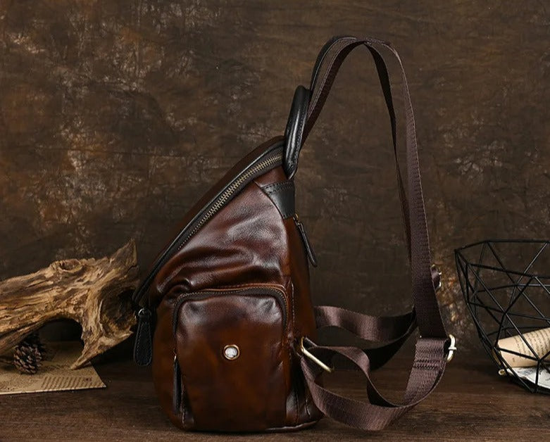 Women Retro Genuine Leather Shoulder Bag