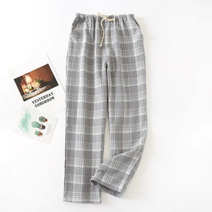 Women Plaid Cotton Pyjama Trousers