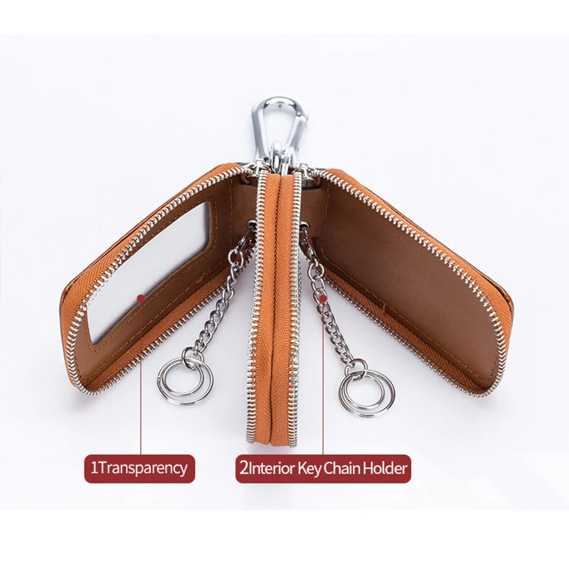 Vintage Genuine Leather Car Key Wallet