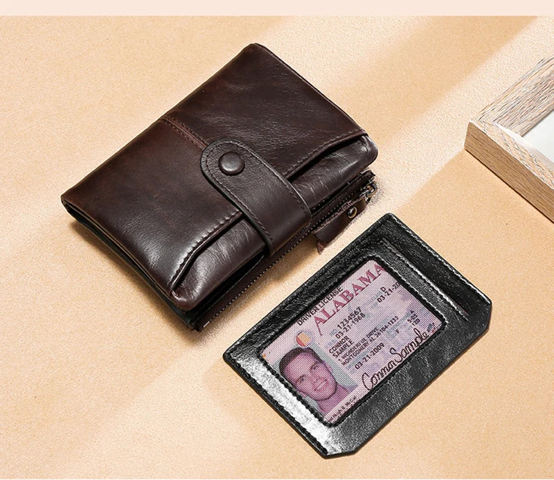 Men Vintage Genuine Leather Wallet