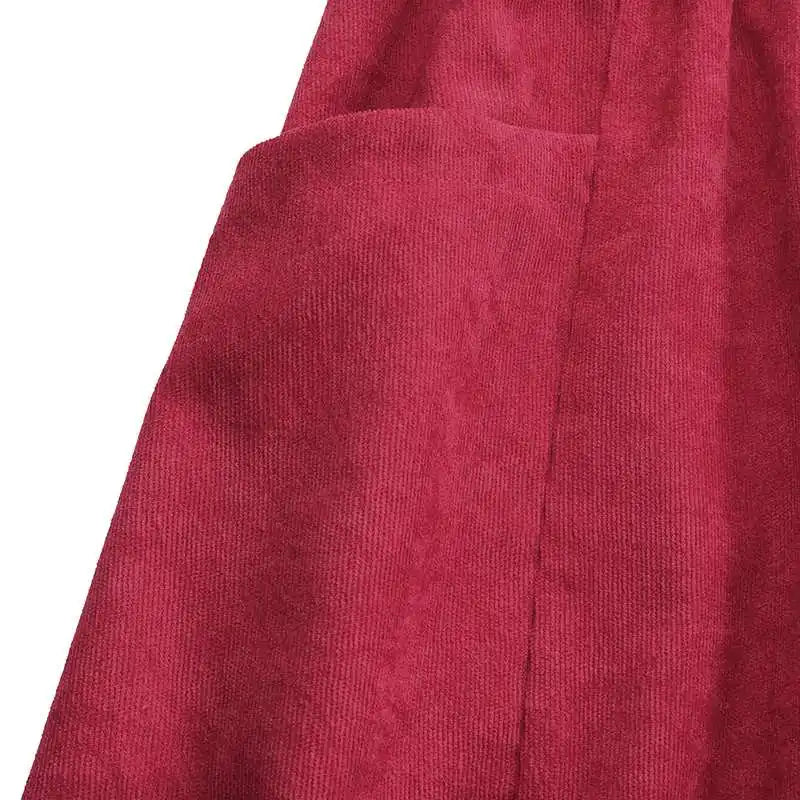 Women Vintage Corduroy Skirt