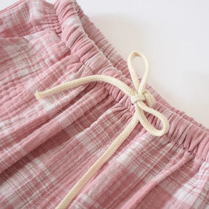 Women Plaid Cotton Pyjama Trousers