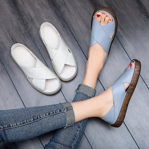 Women Cow Genuine Leather Sandals