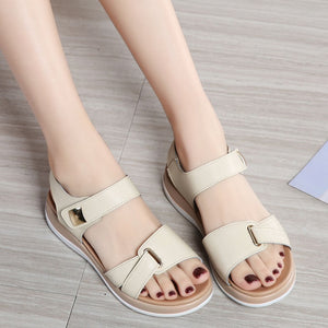 Women Genuine Leather Korean Soft Sandals