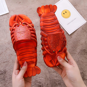 Unisex Casual Beach Flip Flops Lobster Slippers