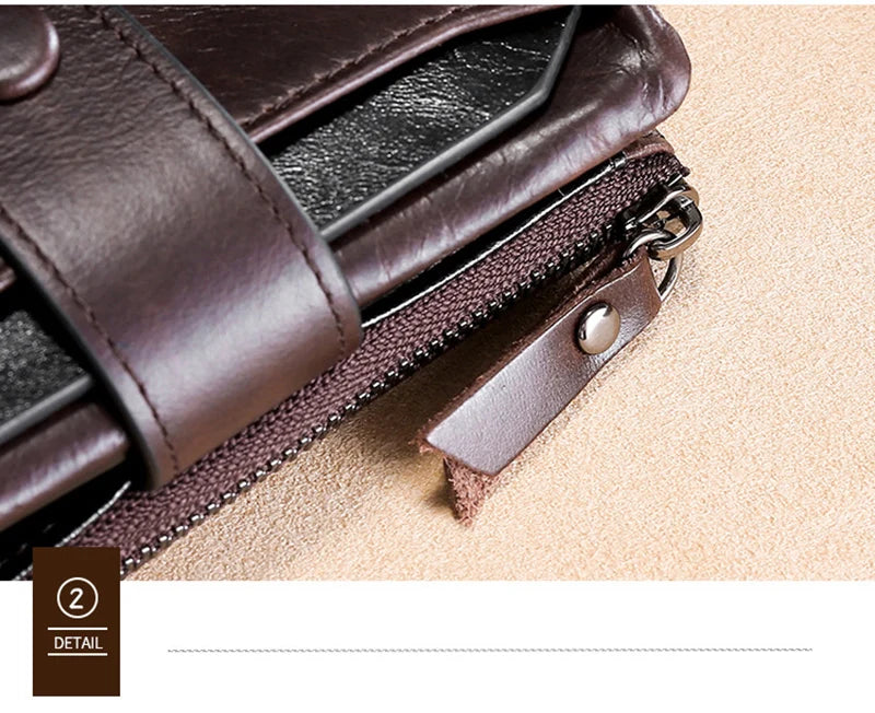 Men Vintage Genuine Leather Wallet