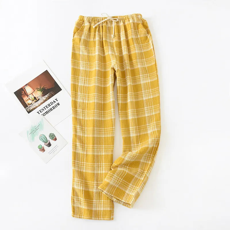 Women Plaid Cotton Pyjama Trousers