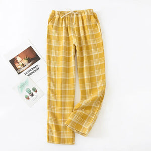 Women Plaid Cotton Pyjama Trousers