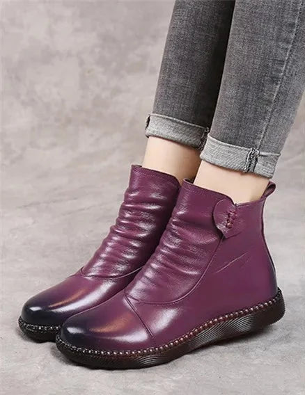 Women Genuine Leather Handmade Boots