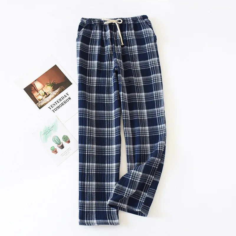 Women Plaid Cotton Pyjama Trousers