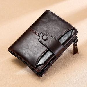 Men Vintage Genuine Leather Wallet
