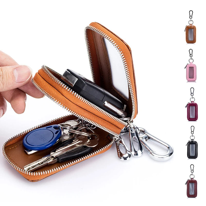 Vintage Genuine Leather Car Key Wallet