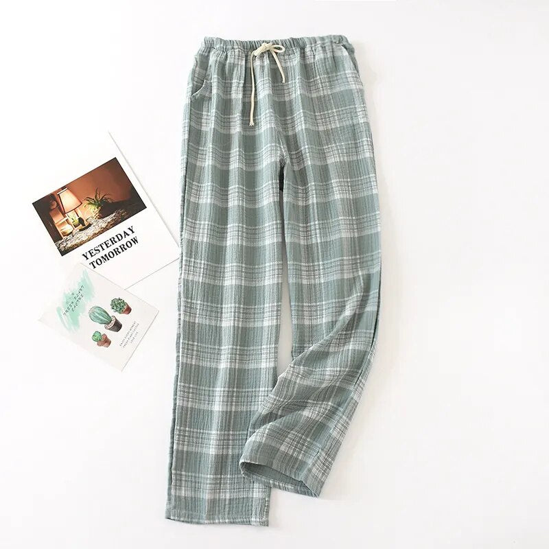 Women Plaid Cotton Pyjama Trousers