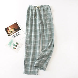 Women Plaid Cotton Pyjama Trousers