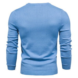 Men Pullover O-neck Slim Sweaters