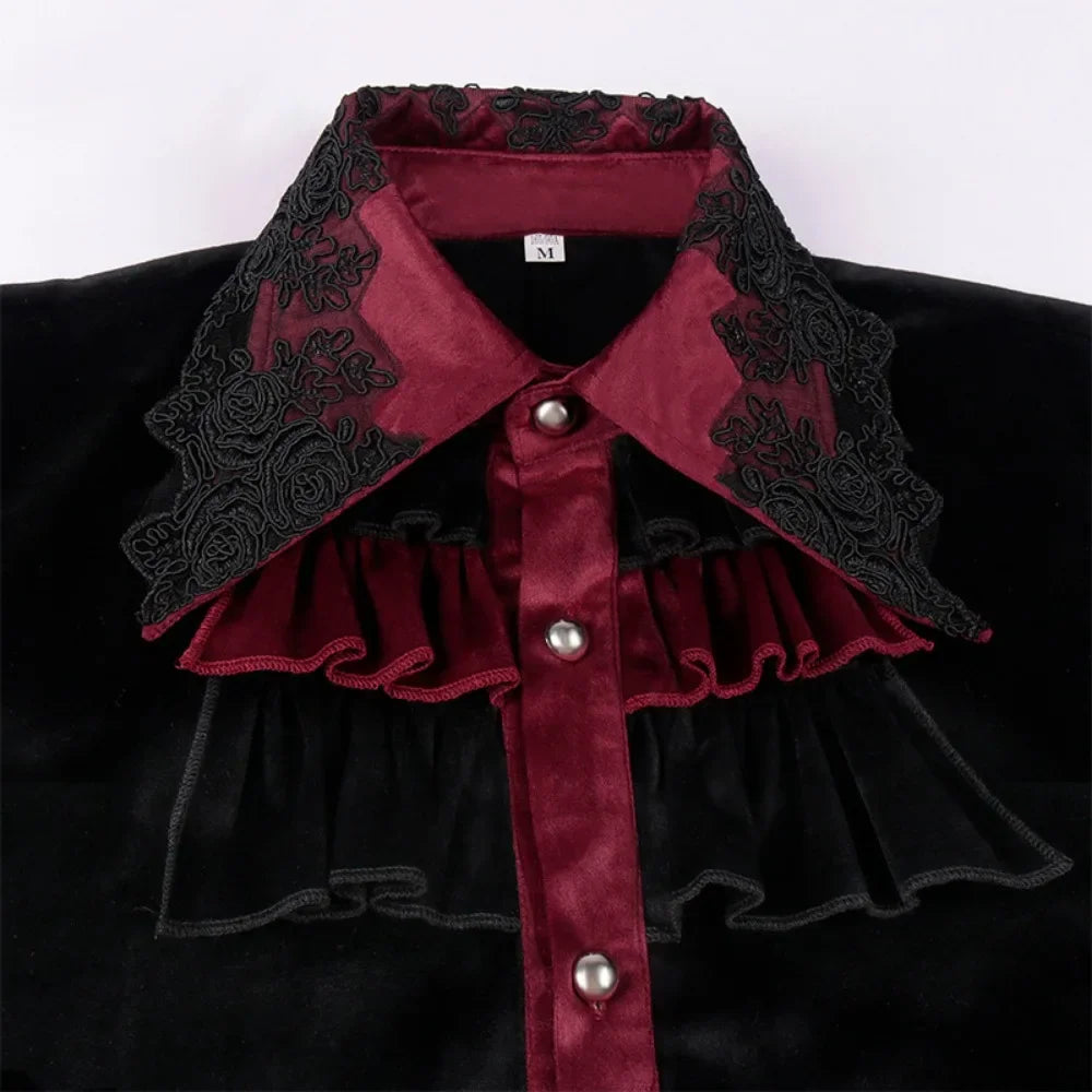 Men Medieval Victorian Steam Punk Shirt