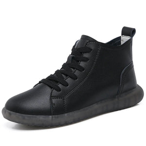 Women Genuine Leather Casual Sneakers