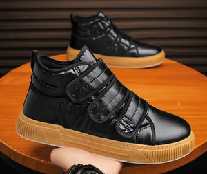 Men Casual Ankle Hook Loop Skateboard Boots