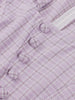Women Lavender Plaid Retro Midi Pleated Dresses