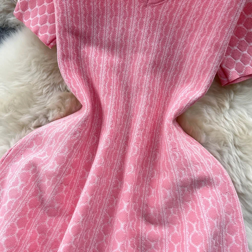 Women Korean Ruched Mini Solid A Line Dress