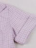 Women Lavender Plaid Retro Midi Pleated Dresses