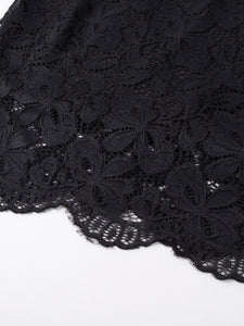 Women Floral Vintage Lace Pencil Bodycon Dress