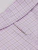 Women Lavender Plaid Retro Midi Pleated Dresses
