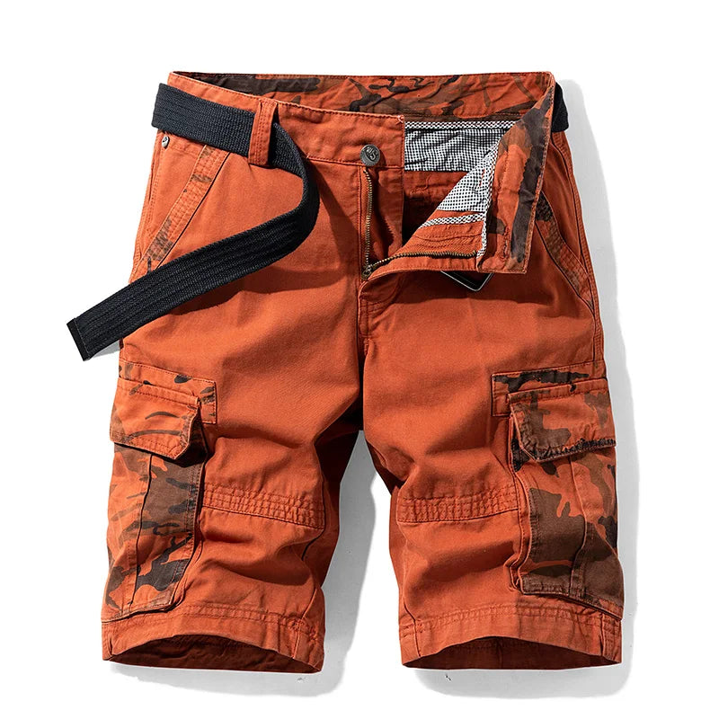 Men Cargo Camouflage Cotton Shorts