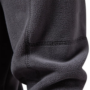 Men Zipper Neck Fleece Pullover