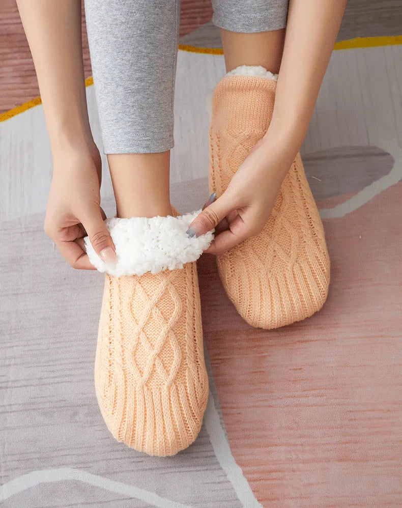 Women Woven Thermal Cashmere Socks