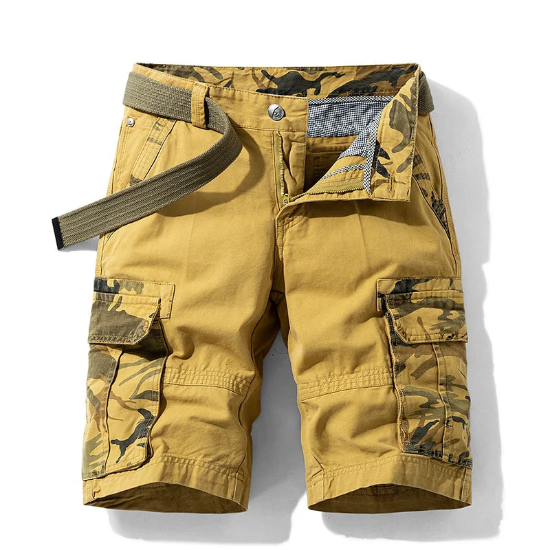 Men Cargo Camouflage Cotton Shorts
