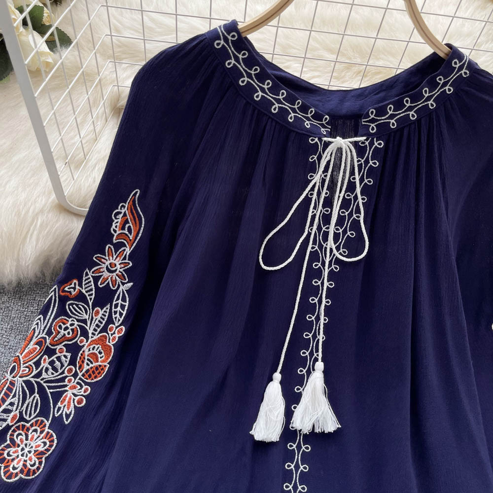 Women Embroidered French Chic Blouse