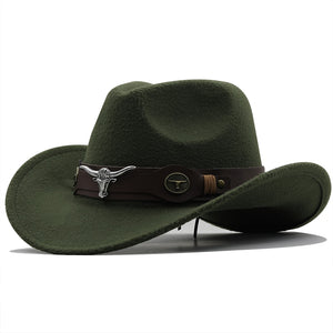 Unisex Wool Chapeau Cowboy Hat