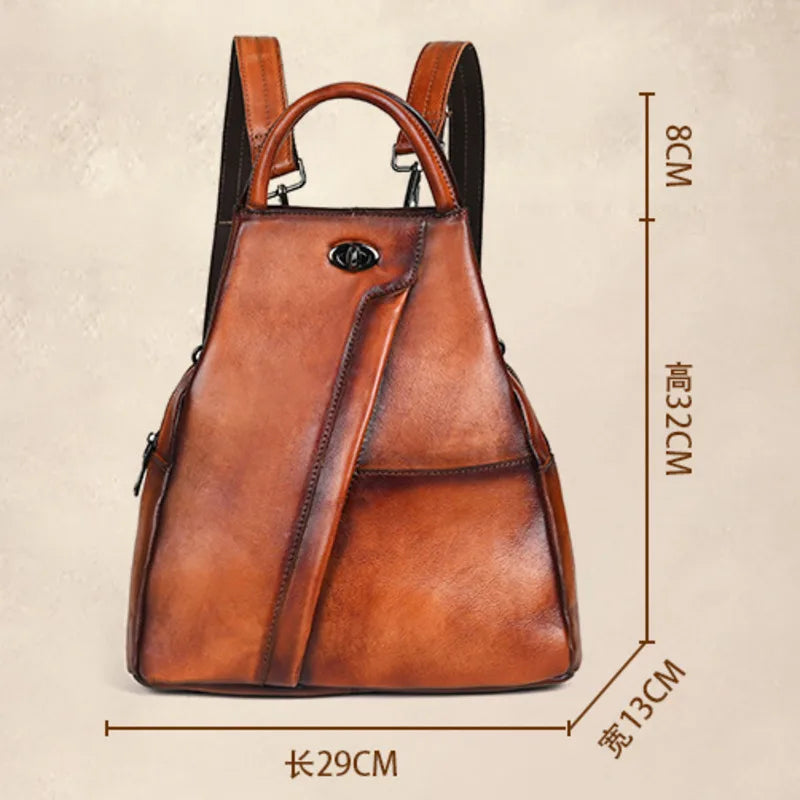 Women Vintage Cowhide Genuine Leather Bags