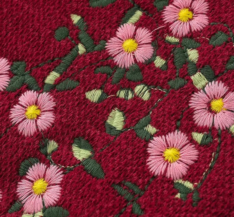Women Floral Vintage Sweater Cardigan