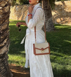 Woman Cotton Casual White Dress