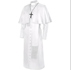 Medieval Priest Costume Robe Clergy Cassock