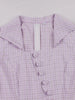 Women Lavender Plaid Retro Midi Pleated Dresses
