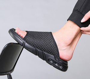 Men Mesh Slides Air Cushion Sandals