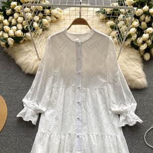 Women Embroidery Vintage Maxi Long Dress