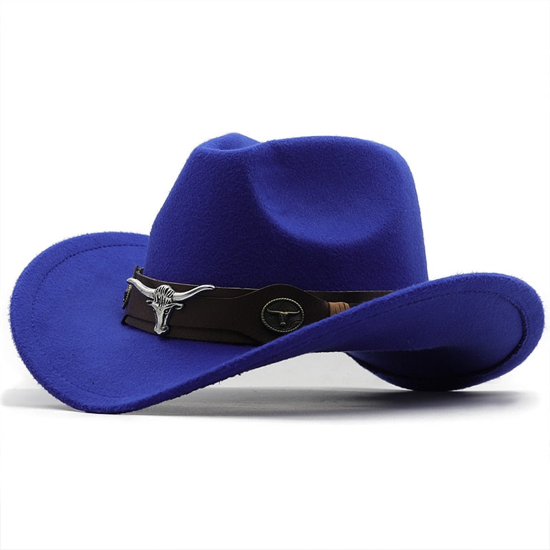 Unisex Wool Chapeau Cowboy Hat