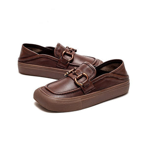 Women Genuine Leather Casual Moccasins Soft Shoes