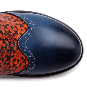 Women Bohemian Ankle Genuine Leather Retro Boots