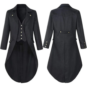 Victorian Tail Coat Gothic Steampunk Jacket