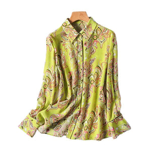 Women Vintage Long Sleeve Korean Blouses