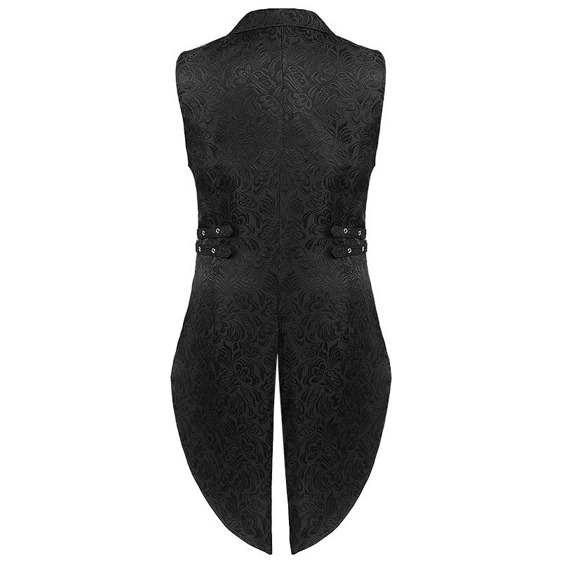 Men Steampunk Renaissance Jacquard Medieval Waistcoat