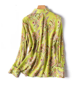Women Vintage Long Sleeve Korean Blouses