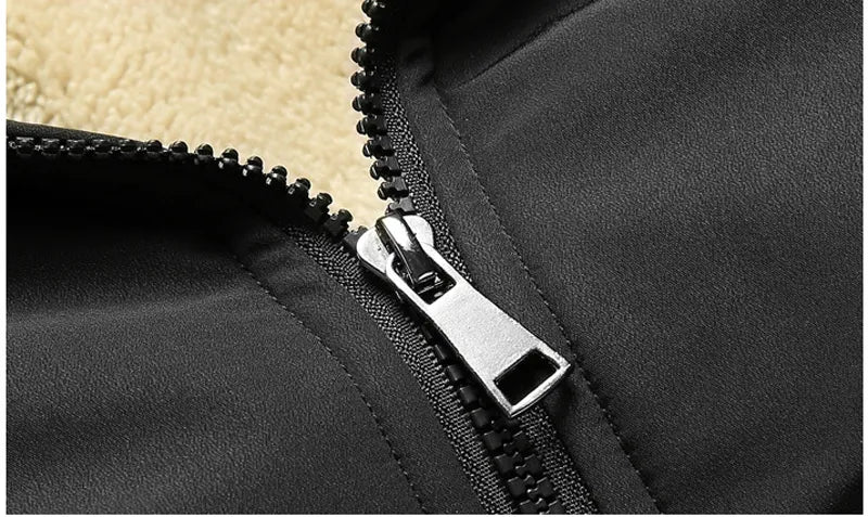 Men Casual Sherpa Lined Bomber Jacket