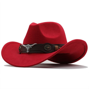 Unisex Wool Chapeau Cowboy Hat
